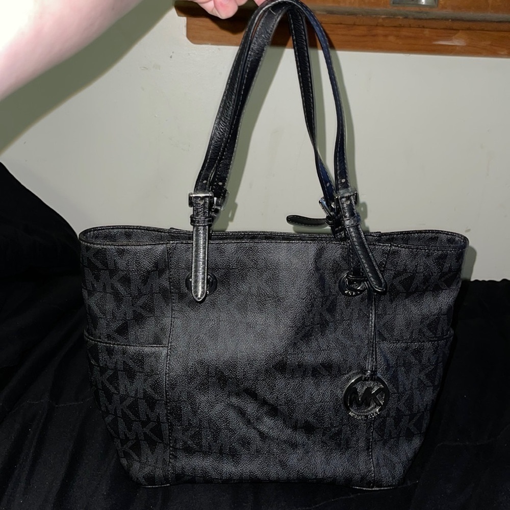 Michael Kors Black Logo Tote